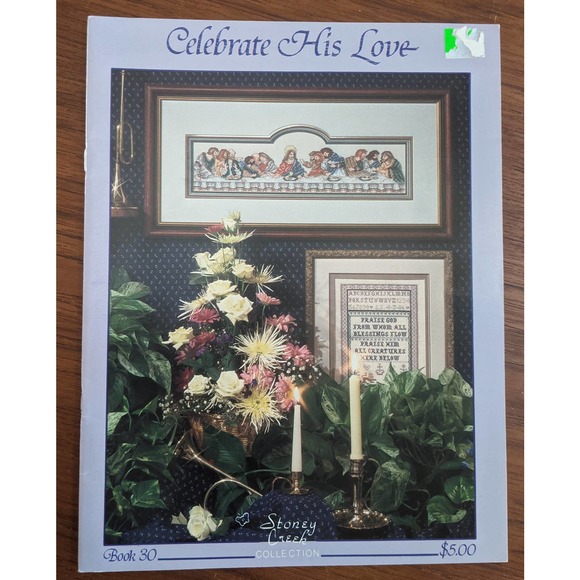 5 Cross Stitch Religious Themed Pattern Books - Picture 5 of 6